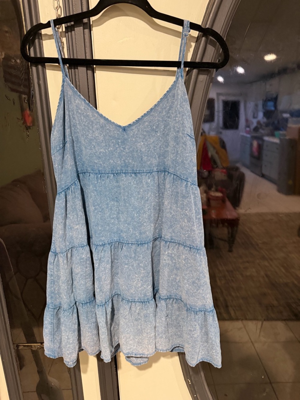 Altar'd State faded blue wash top